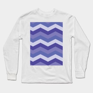 Very peri chevron zigzag pattern Long Sleeve T-Shirt